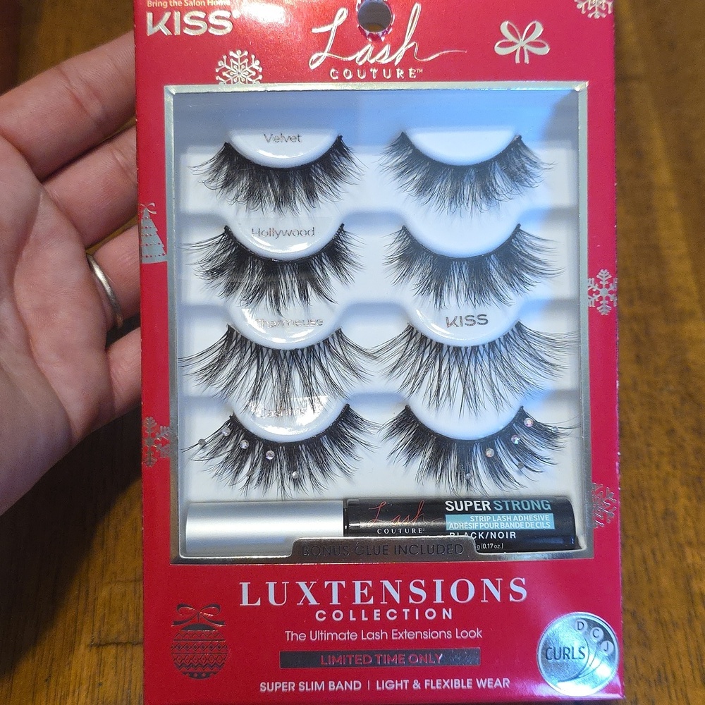 KISS Luxtensions Eyelash Set with Bonus Glue - Black